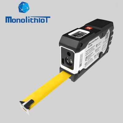 China MonolithIoT 3 in1 Electronic Distance Measuring Tape with APP LCD Display 40M Laser Digital Tape Measures EG1000 for sale