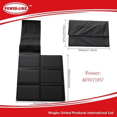 China Wholesale Home 40W18V Sunpower Portable Folding Solar Panel, Monocrystal Folding Solar Charger, for Car, Boat, Laptop for sale