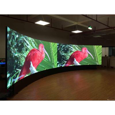 China Indoor P2 2Mm P2.5 2.5Mm P3 3Mm Flexible Soft Smd Led Screen Hd 360 Degree Round Circle Led Display Curve Pantalla Led for sale