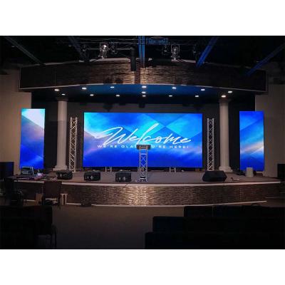 China Indoor 500X500Mm P3.91 4K Led Screen Turnkey Rental Led Video Wall Curved Stage Pantalla Led Background Advertising Display for sale