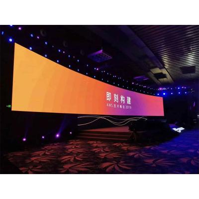 China Indoor P3.91 Tradeshow Booth Led Wall Led Interior Stage Backdrop Portable Screen Stage Lift Never Black Screen Led Display for sale