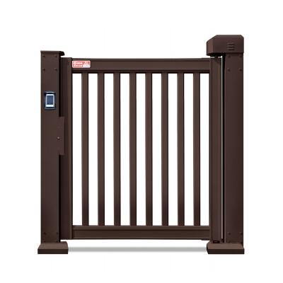 China Access Modern Barrier Security Villa Barrier Gate Aluminum Smart Quick Opening Door QR Code for sale