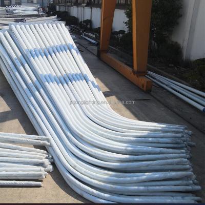 China Road / Square / Garden Factory Price Best Self Curved Lightweight Column Height 6m Made Of Hot Dip Galvanized Steel Pole for sale