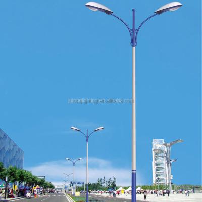 China Street Customize Poles Hot Dip Galvanized Double Arm Street Light Columns for sale