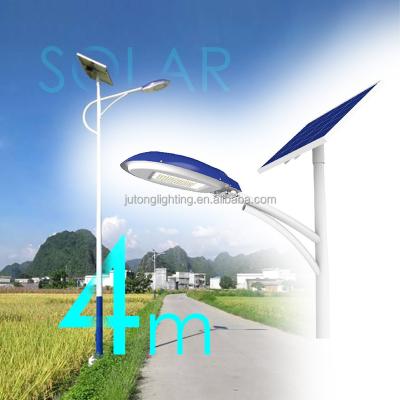 China Rural Expressway Rest Area 4m Country Road Light Galvanized Steel Poles And Solar Lamp Lighting Set for sale