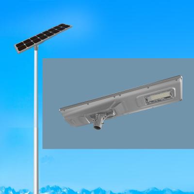 China Remote controller as default accessory all in one 5m20W 6m35W 8m60W solar street light full set for sale