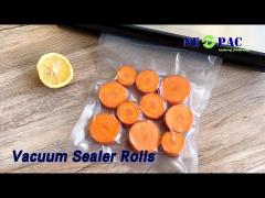 Food Vacuum Sealer Rolls Bag Embossed Film For Sous Vide Cooking