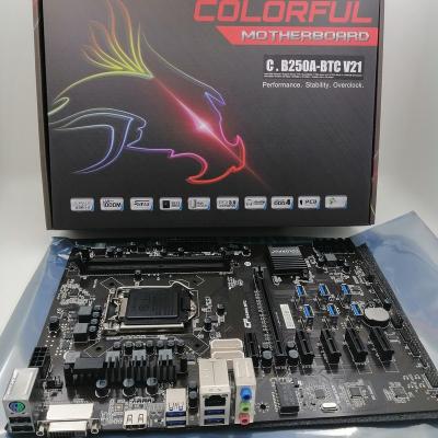 China B250A V21 Professional Server / Workstation PCI Motherboard 12 Connect 12 GPU for sale