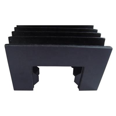 China Other PVC Flexible Nylon Accordion Flat Bellows Covers For CNC Machine for sale