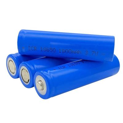 China Toys Electronic Appliances Production Line Manufacturing High Discharge ICR Bateria 1800mah 3.7 Volt Lithium Ion 18650 Battery Pack for sale