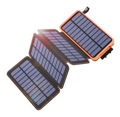 China Wholesale Multifunctional Commonly Used Dual Usb Battery Folding Banco De Energia Emergency Portable Mini Solar Charger Power Bank for sale