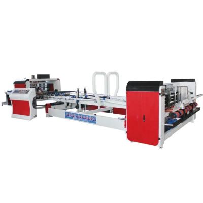 China Easy Lock Bottom Crash Corrugated Folder Gluer Machine Flexo CLOTHING Operation Sheet Gluing for sale