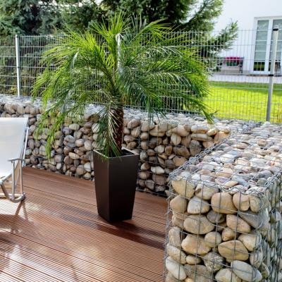 China Decoratief 75x75mm Gelast Mesh Gabion Box Te koop