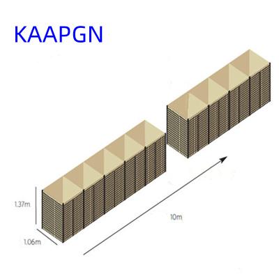 China Defensive Sperren-Militärkantenschutz-Wand Bastions-Mil 10 4mm zu verkaufen