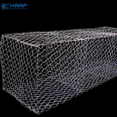 China Anticorrosieve Hexagonale Gegalvaniseerde 3mm Geweven Gabion-Mandenmuur Te koop