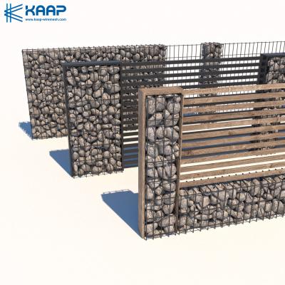 Κίνα 2x1x1 το ενωμένο στενά πεδίο Gabion, 4mm λιθοστρώνει τα γεμισμένα καλάθια Gabion προς πώληση