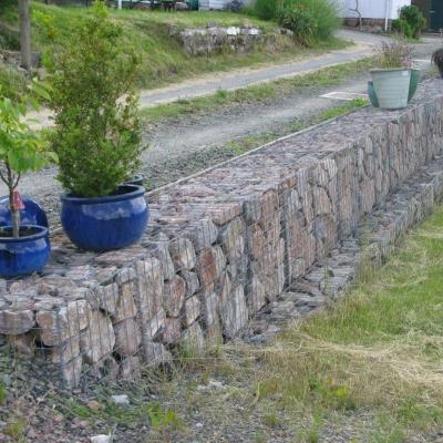 China Tuindecoratie 5x10cm Gelaste Mesh Gabion Square Hole Anti-Corrosie Te koop