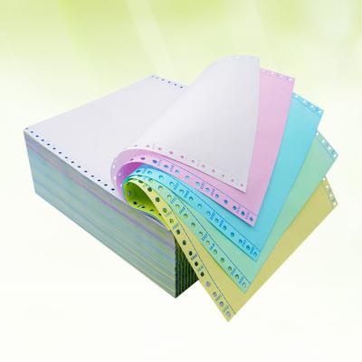 China Commercial Office Size A4 Pin Mailer Printer Payslip Printing Disaperf NCR Paper Listing Paper for sale