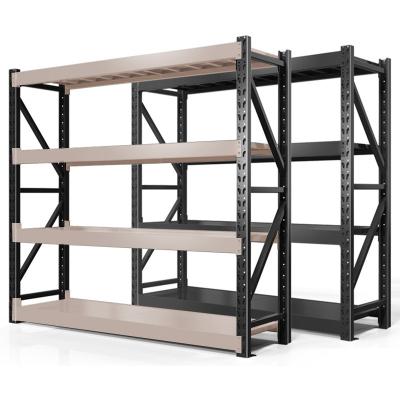 China Corrosion Protection Factory Industrial Racking Bolt-free 4 Tier Shelving Storage Shelves For Warehouse for sale