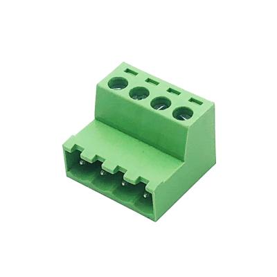 China PA66 V-0 2edgrk-5.08mm solderless panel mount pluggable terminal block, air butt copper mother block 2p-24p for sale