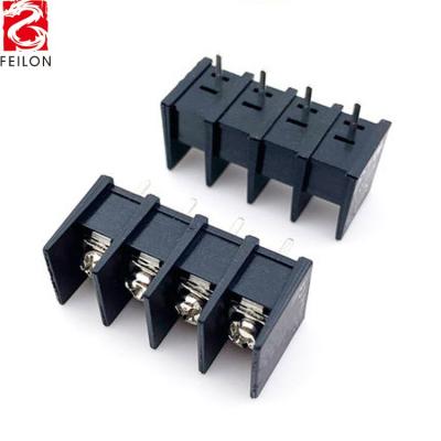 China PA66 V-0 PCB 11.0 Mm Barrier Type Terminal Block Copper 65s To Replace Phoenix Terminal Block for sale