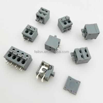 China Spring PA66 / UL94 V-0 PCB Terminal Block Screwless Weld Type Terminal Block for sale