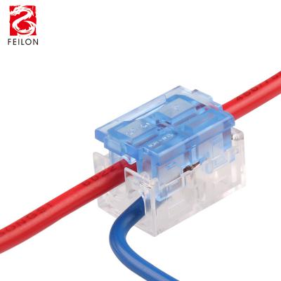 China PC home renovation free cut line main branch t-type splitter no wire connector pipeline 1.5-2.5 branch 0.34-0.75 stripping square for sale