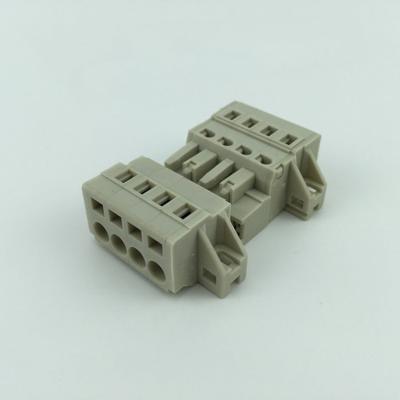 China PA66/94 V-0 5.0 5.08mm Pitch Pluggable Type Multiple Console Rack Pod Block Connector for sale