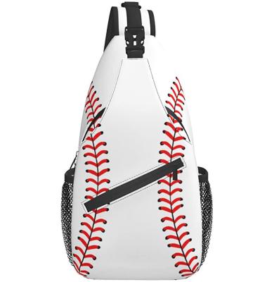 China Sling Bag Baseball Cross - Body Sling Backpack Sling Bag Travel Hiking Chest Bag Daypack Small Cross - Body Sling Backpack for sale