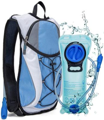 China Fashion Hydration Backpack with Lightweight 2L Water Bladder Pack for Running Hiking Climbing Recycling Climbing Camping for sale