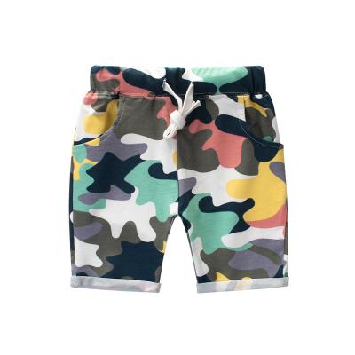 China Anti-wrinkle Summer Boys Camouflage Shorts Cotton Pants Children Beachwear Kids Loose Sports Beach Shorts Sweatpants 2-7Y for sale