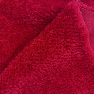 China China supplier breathable cheap polyester knit flannel hometextile color dyed fleec micro velor fabric for sale