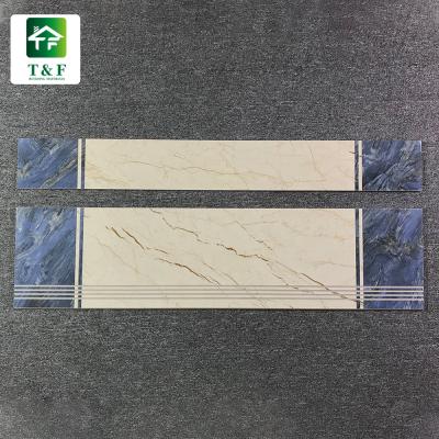 China Tiles Rustic Villa Ceramic Stairs Tiles In Dubai 12x30 Glossy Finish Non-Slip Porcelain Stair Tile for sale