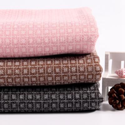 China Newest Design Anti-Static Exclusive Knit Brushed Boucle Fleece Fabric For Winter Overcoats for sale