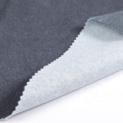 China Super Soft Single Needle-punched Nonwoven Anti-Static Wholesale Textiles Knit Polyester Brushed Woolen Fabrics for sale