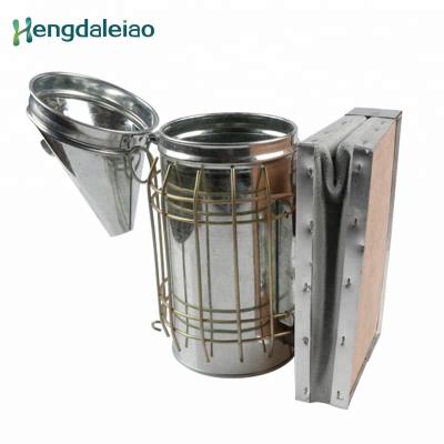 China Bee Farm Manual Galvanized Bee Smoker For Beekeeping Equipment for sale