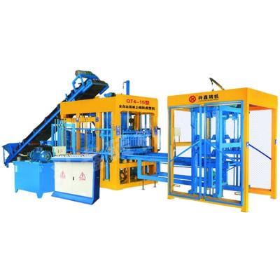 China Building material stores flying ash paving block machine QT4-15 brick block machine automatic brick making machine for sale