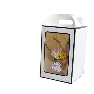 China Recyclable Luxury Custom Pretty Valentine's Day Rose Flower Packaging Cardboard Gift Box for sale