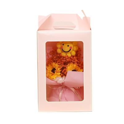 China Unique Materials Design Recycled Materials Design Cardboard Luxury Gift Packaging Flower Folding Paper Boxes for sale