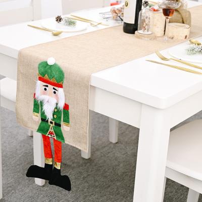 China Creative Cartoon Walnut Soldier Table Runner Home Dress Tablecloth Table Mat Walnut Soldier Place Mat for sale