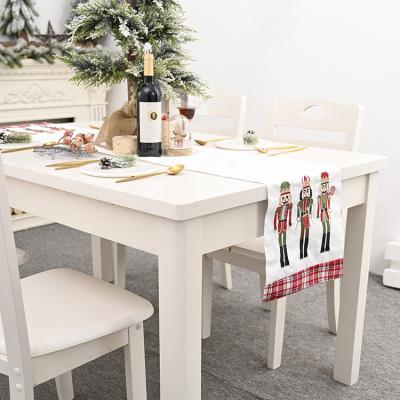 China Creative cute white new product runner table soldier walnut decoration home tablecloth for sale