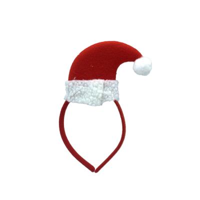 China Fashion Classic Santa Xmas Holiday Extra Thicken Fur Hat For Adults Velvet Relieve Christmas Hat Hairband Velvet Headband 2021 for sale