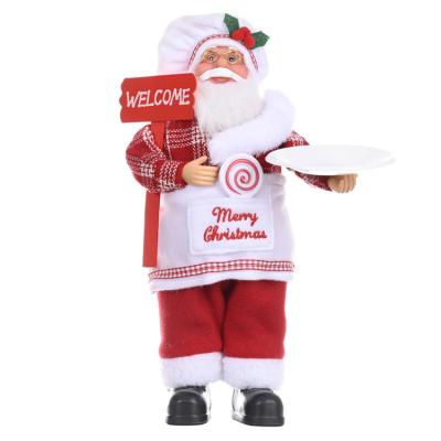 China Cloth Santa Claus Ornament New Christmas Plush Toy Decoration Toy Doll for sale