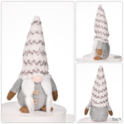 China Hot Sale Handmade Swedish Tomte Santa Elf Plush Doll Christmas Gnome Decoration Cute Gnome Decoration for sale