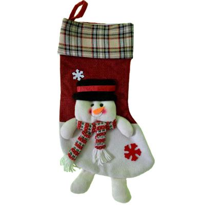 China New Design Kids Cute Decorations High Quality Cloth Funny Christmas Gift Stocking Thickening Christmas Stocking for sale