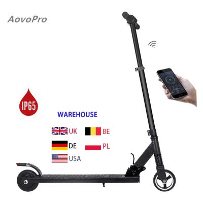 China Aovopro Esmini Warehouse Dropship 250w Motor Mini Electric Scooter Portable Kickscooter Adjustable Handlebar Size UK Micro Mobility for sale