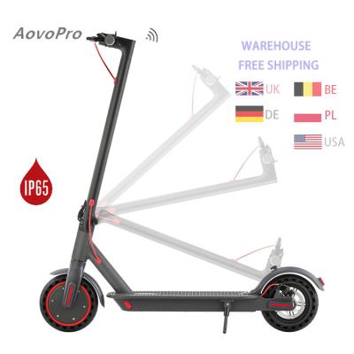 China LCD Display Screen + Newcomers from Aovopro USA UK DE Warehouse LED Light Switching Kickscooter 10.5ah 350w Folding Adult Scooter Electric Scooters for sale