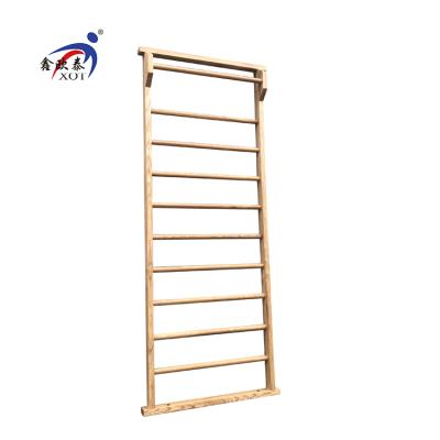 China Hot Sale Home Gymnastic Wooden Wall Bars Stall Ladder Bars Eco - Friendly for sale