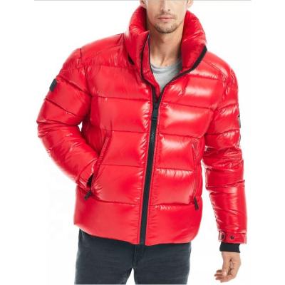 China 2019 Fashion Viable Wholesale Shiny Bubble Puff Goose Down Jacket Mens Winter Coat For Men for sale