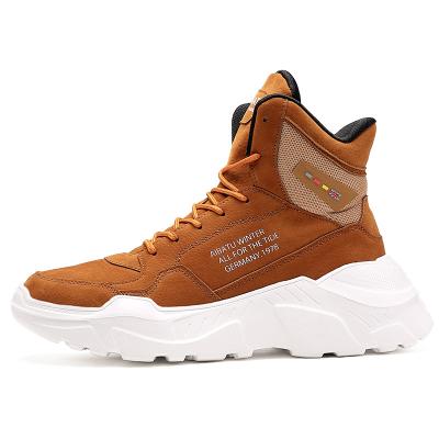 China 2020 new style men's shoe anti-slippery sports shoes low price men's high top casual shoes for boots for sale